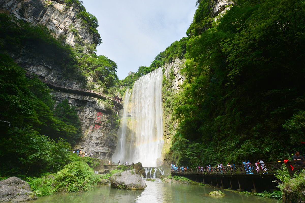 湖北第一、全國(guó)第四的三峽大瀑布